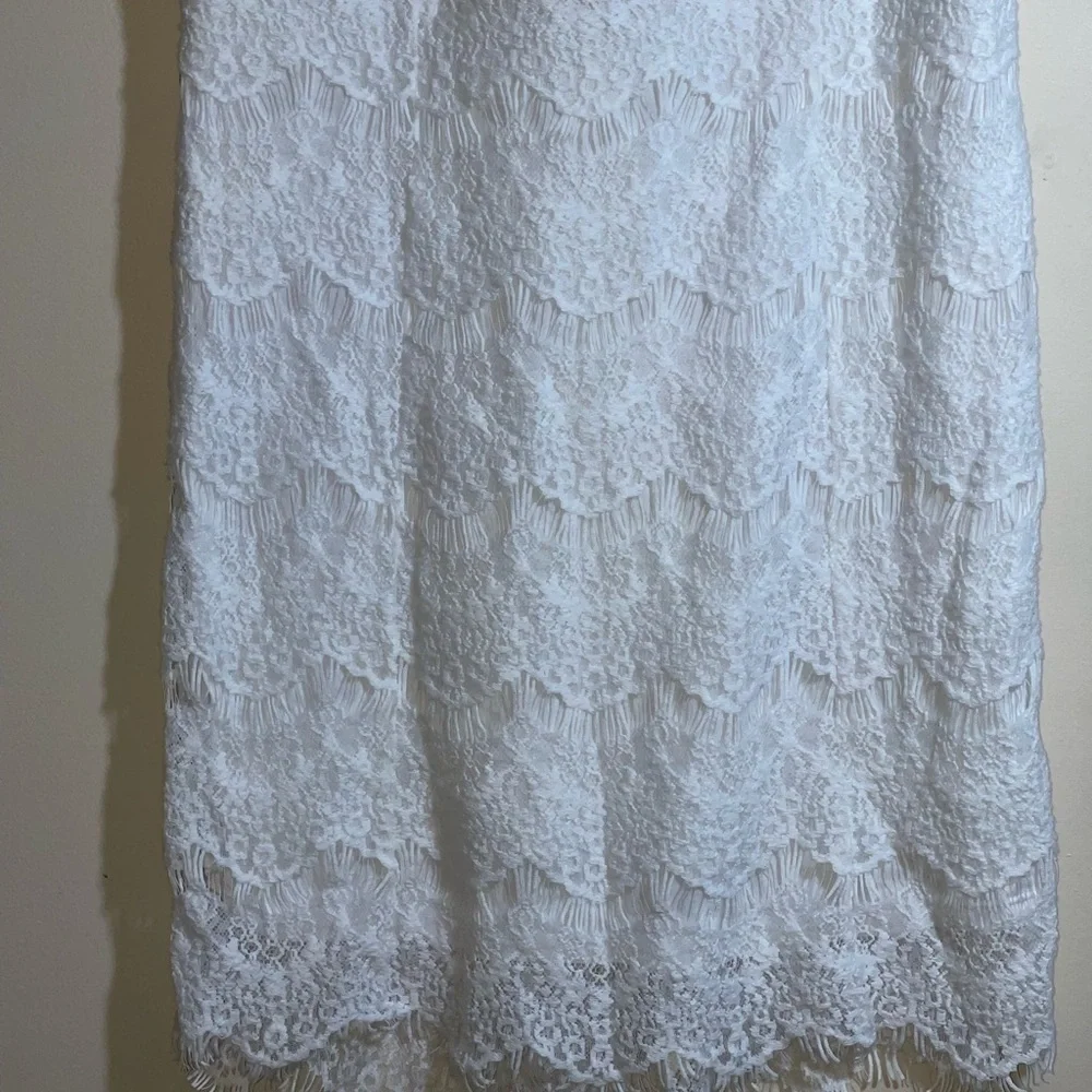 Free People Cora Daydreamer Lace Dress in White Sz. Large NWT